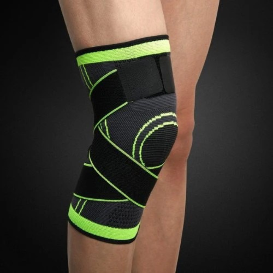 Supportive Knee Brace with Compression Wrap