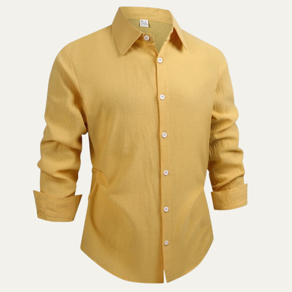Men's Linen Cotton Button Down Shirt