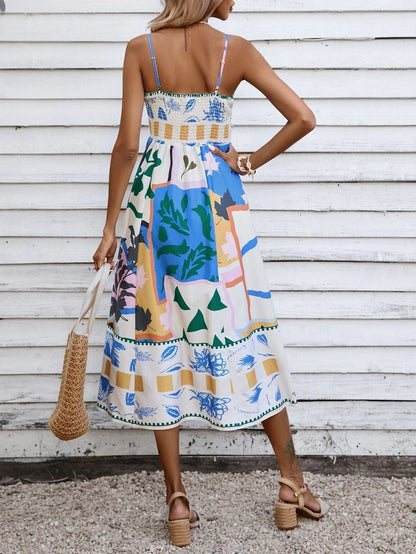 Elegant Mid Length Summer Dress