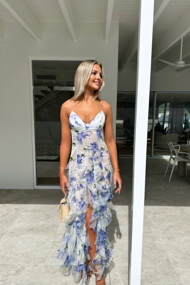Elegant Ladies Floral Maxi Dress for Summer