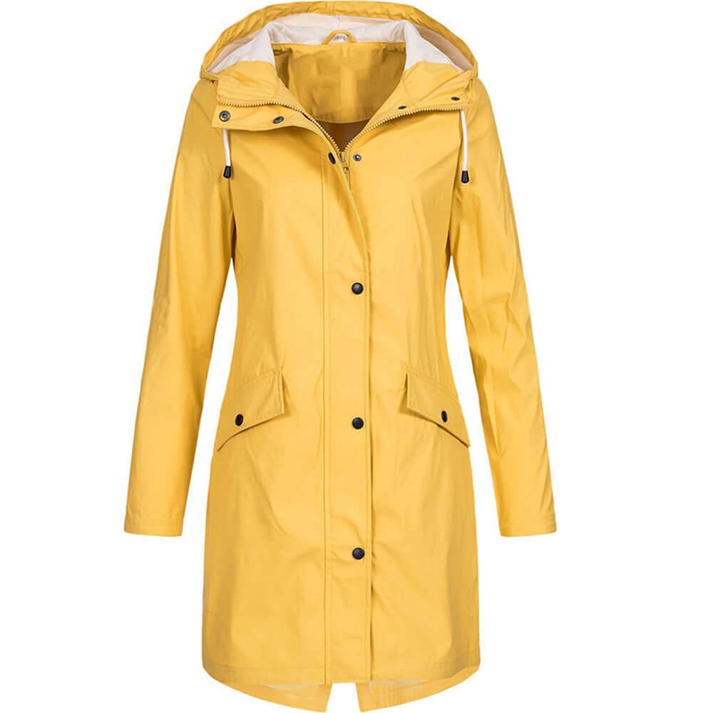 Women's Waterproof Raincoat Lightweight Breathable Black