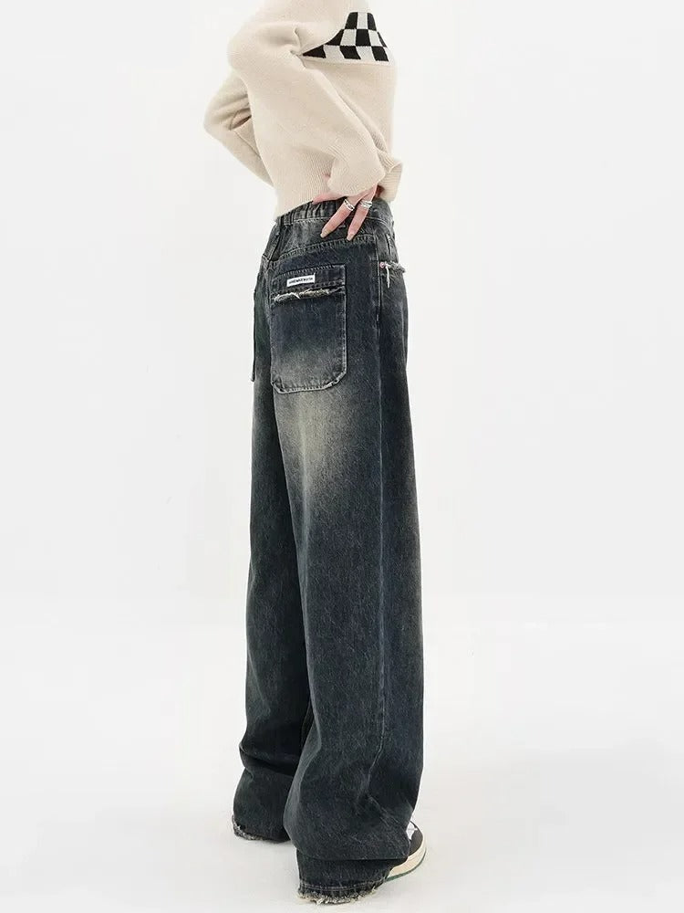 Ripped Vintage Style Jeans