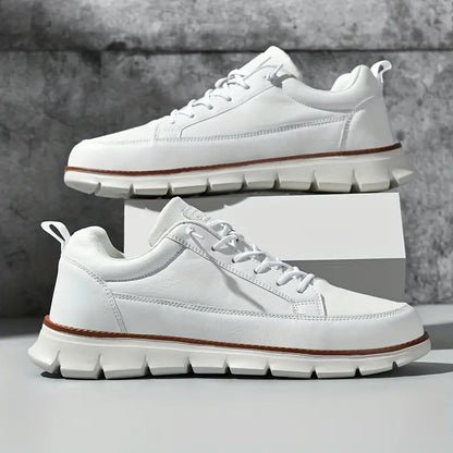 Men's Lace-Up Sneakers Rounded Toe