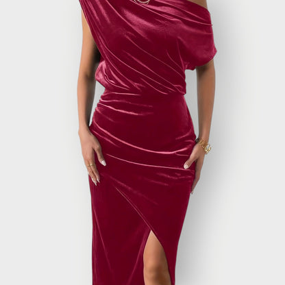Chic Cold Shoulder Knee Length Dress