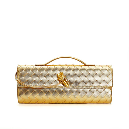 Women's Leather Backpack Braided Strap
