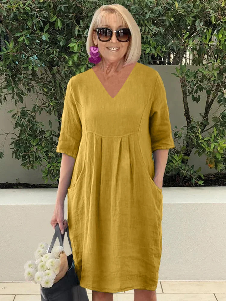 Relaxed Fit Cotton Beach Robe Dress for Women - VibreMode