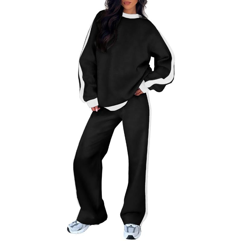Women's Crew Neck Sweatshirt Set