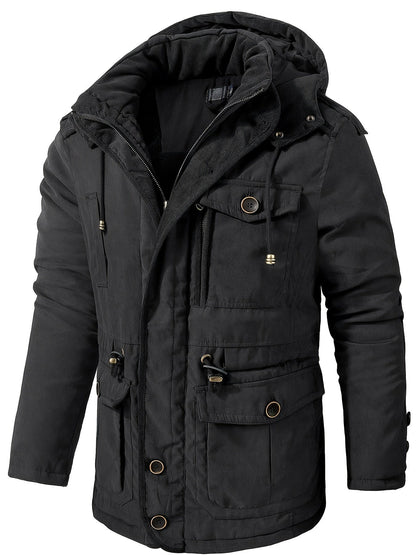 Men's Thick Padded Winter Jacket Outdoor - VibreMode