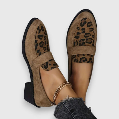 Fashion Leopard High Heel Slip On Shoes