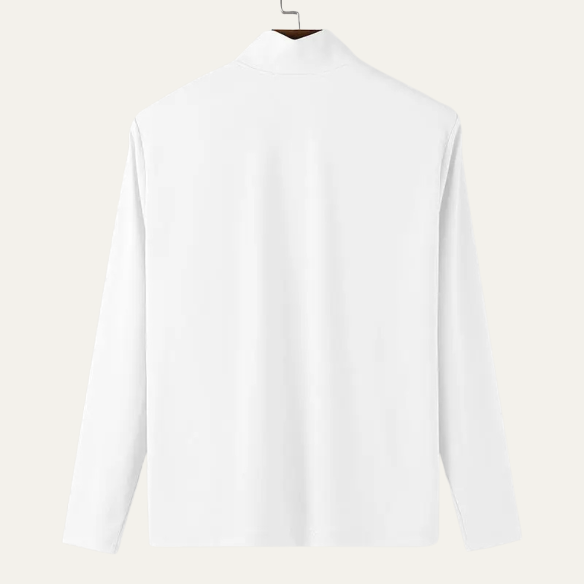 Men's Slim Fit Turtleneck Zip Up Shirt