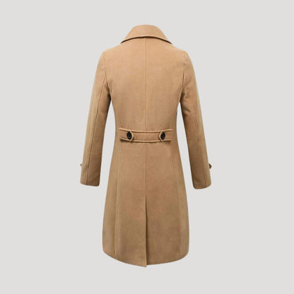 Classic Men's Spring Overcoat with Double Breasted Style