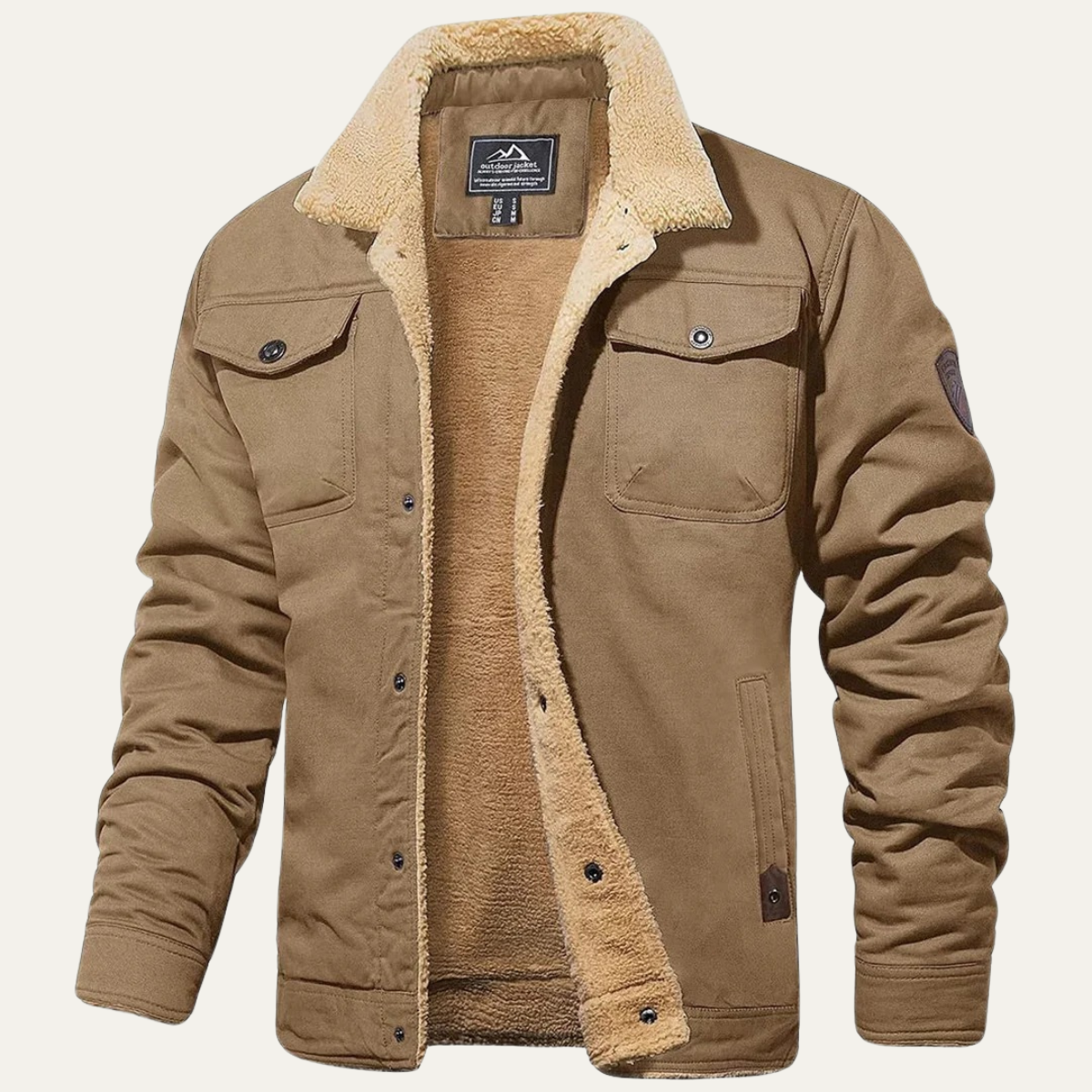 Men's Insulated Fleece Lined Winter Coat