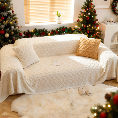 Shaggy Sofa Slipcover Soft Fabric - VibreMode