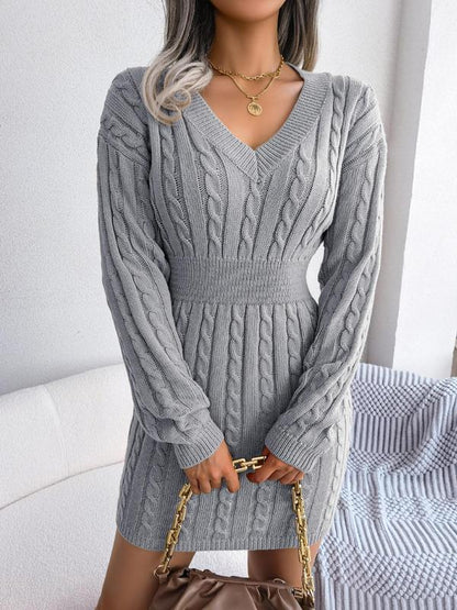 Comfortable V Neck Maxi Dress