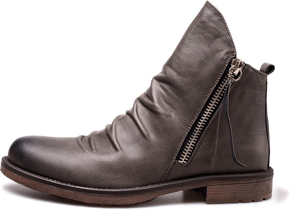 Women's Ankle Boots Zipper Low Heel Comfortable