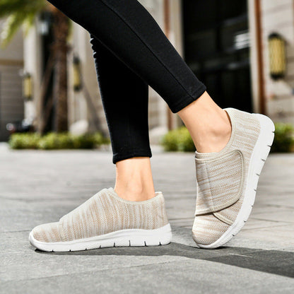 Comfortable Wide Fit Walking Shoes for Women with Adjustable Strap