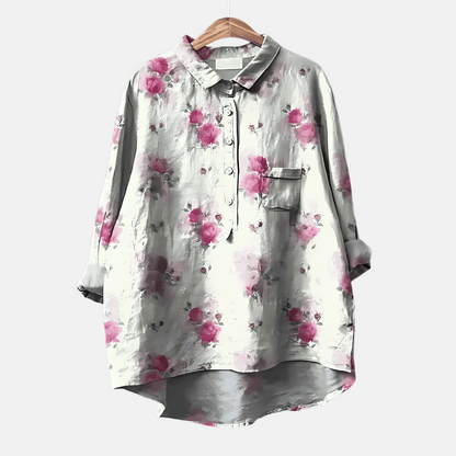 Women's Loose Fit Long Blouse - VibreMode