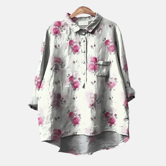 Women's Loose Fit Long Blouse - VibreMode