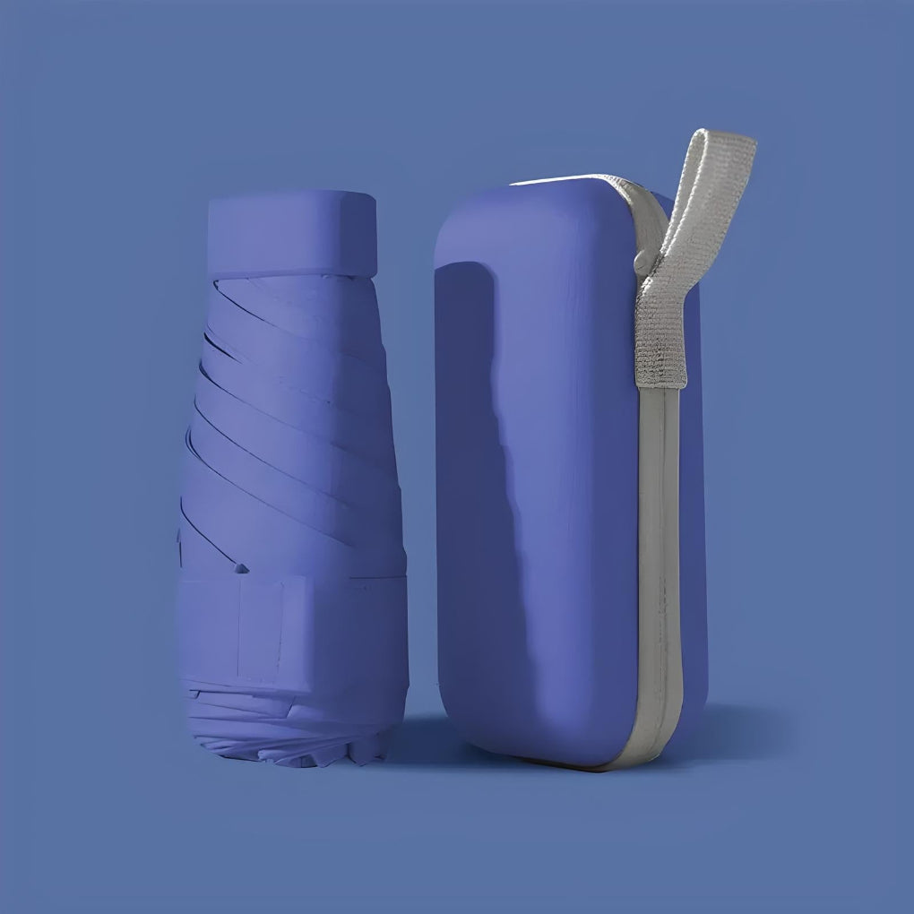 Compact Travel Umbrella With Case