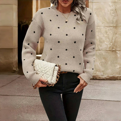 Women's Dotted Pattern Sweater