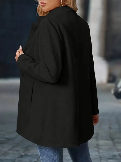 Morgan | Ladies Warm Button Front Coat