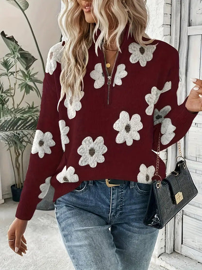 Women's Casual Zipper Sweater
