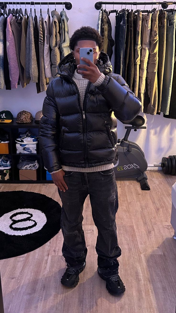 Men's Down Puffer Jacket Insulated