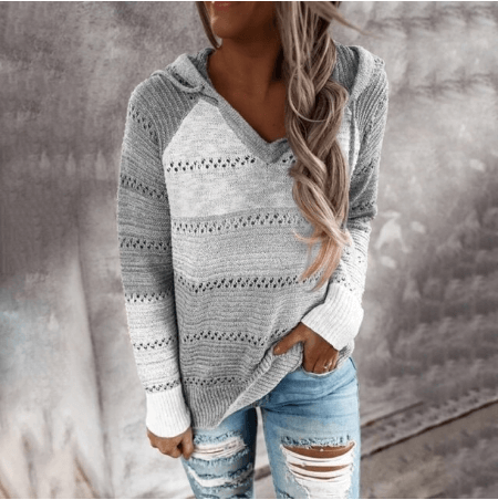 Women's Striped Knit Sweater