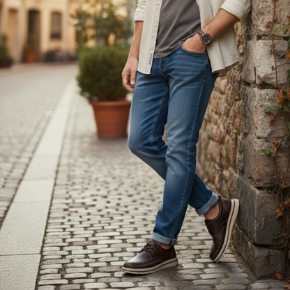 Authentic Leather Slip On Shoes