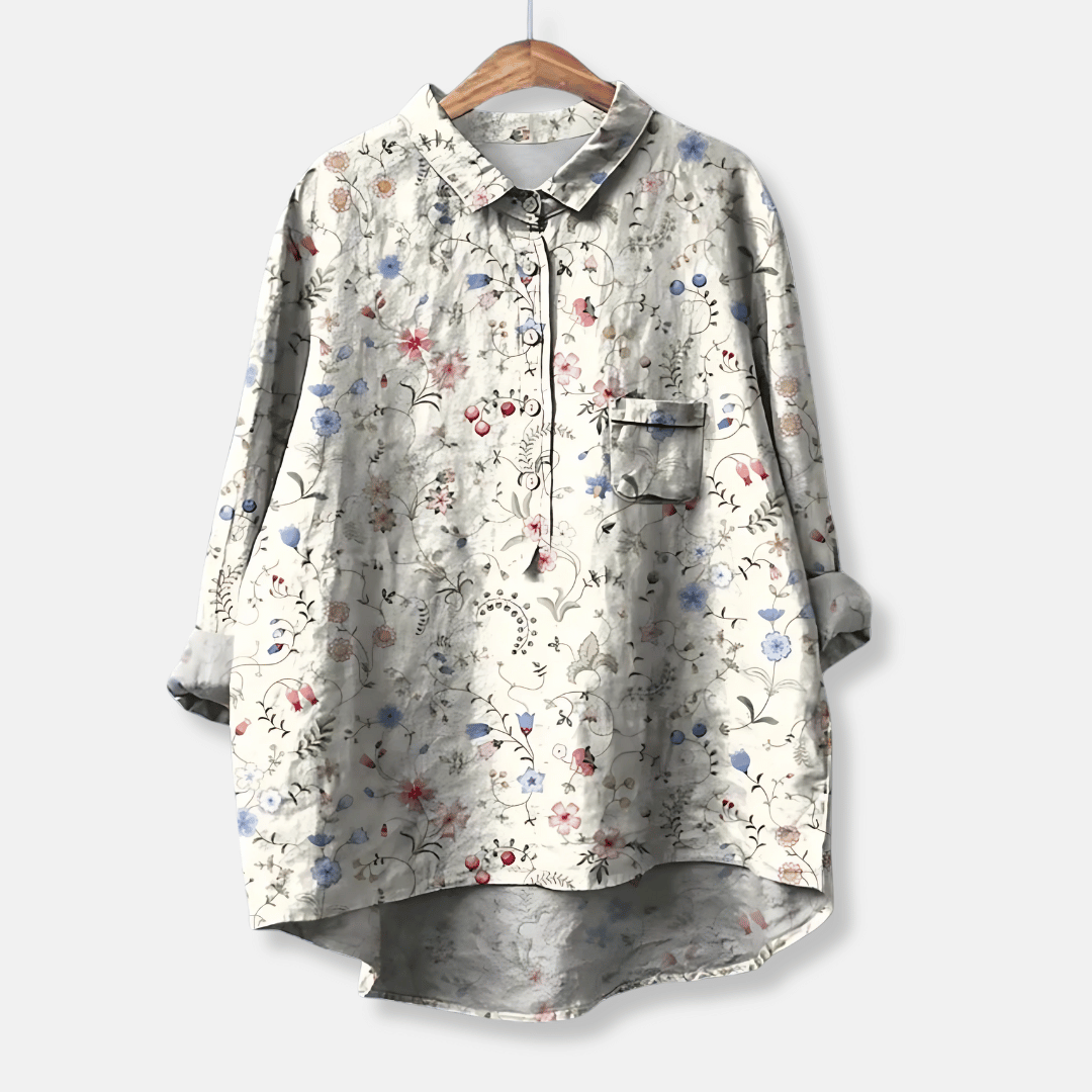 Women's Loose Fit Long Sleeve Blouse