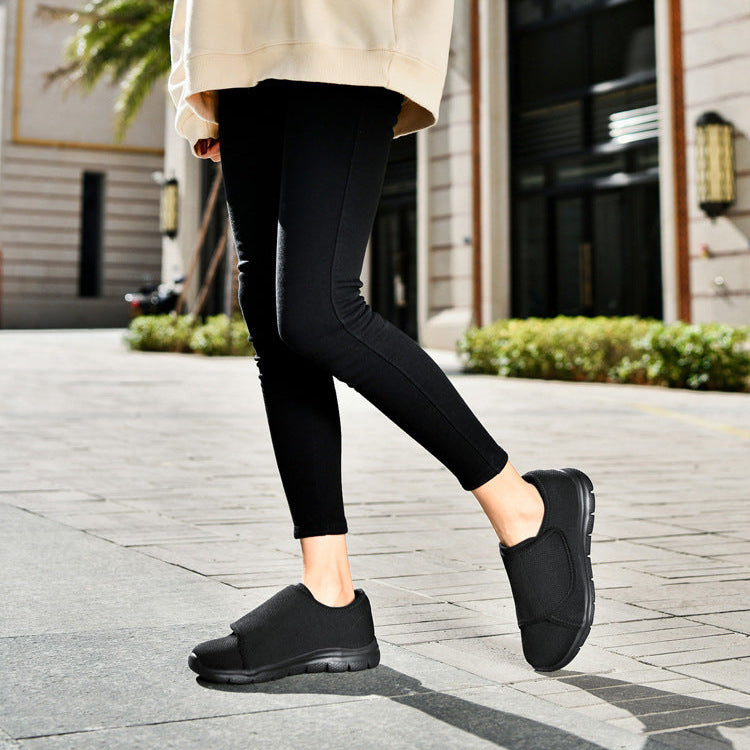 Comfortable Wide Fit Walking Shoes for Women with Adjustable Strap
