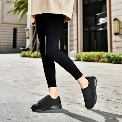 Comfortable Wide Fit Walking Shoes for Women with Adjustable Strap