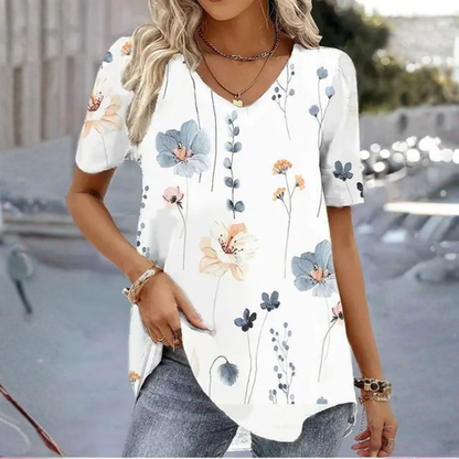 Women's Floral Print T-Shirt