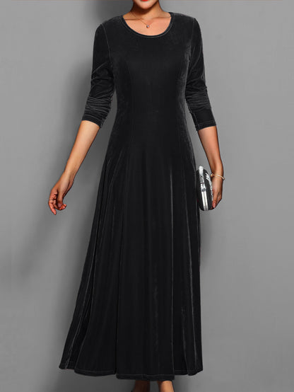 Elegant Ladies Formal V Neck Party Dress