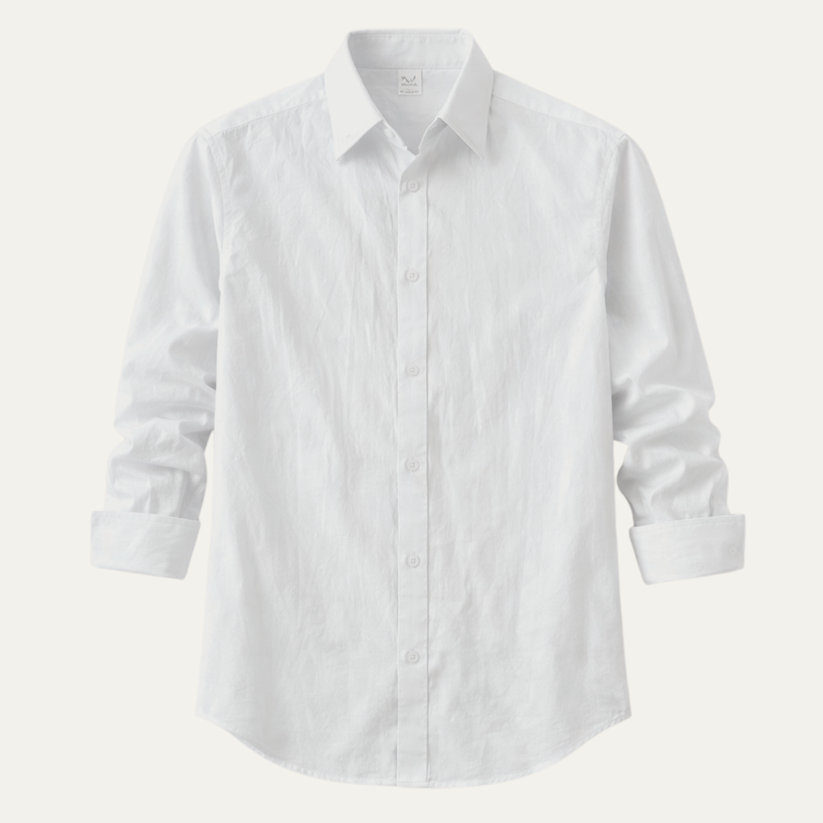 Men's Linen Cotton Casual Dress Shirt - VibreMode