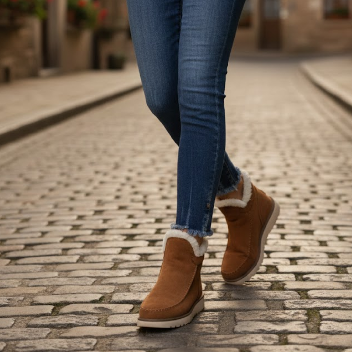 Stylish Comfortable Low Heel Ankle Boots