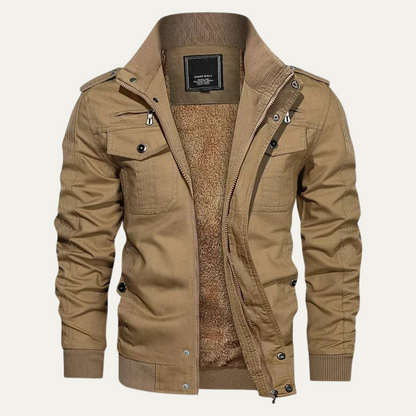 Men's Fleece Lined Bomber Jacket Warm