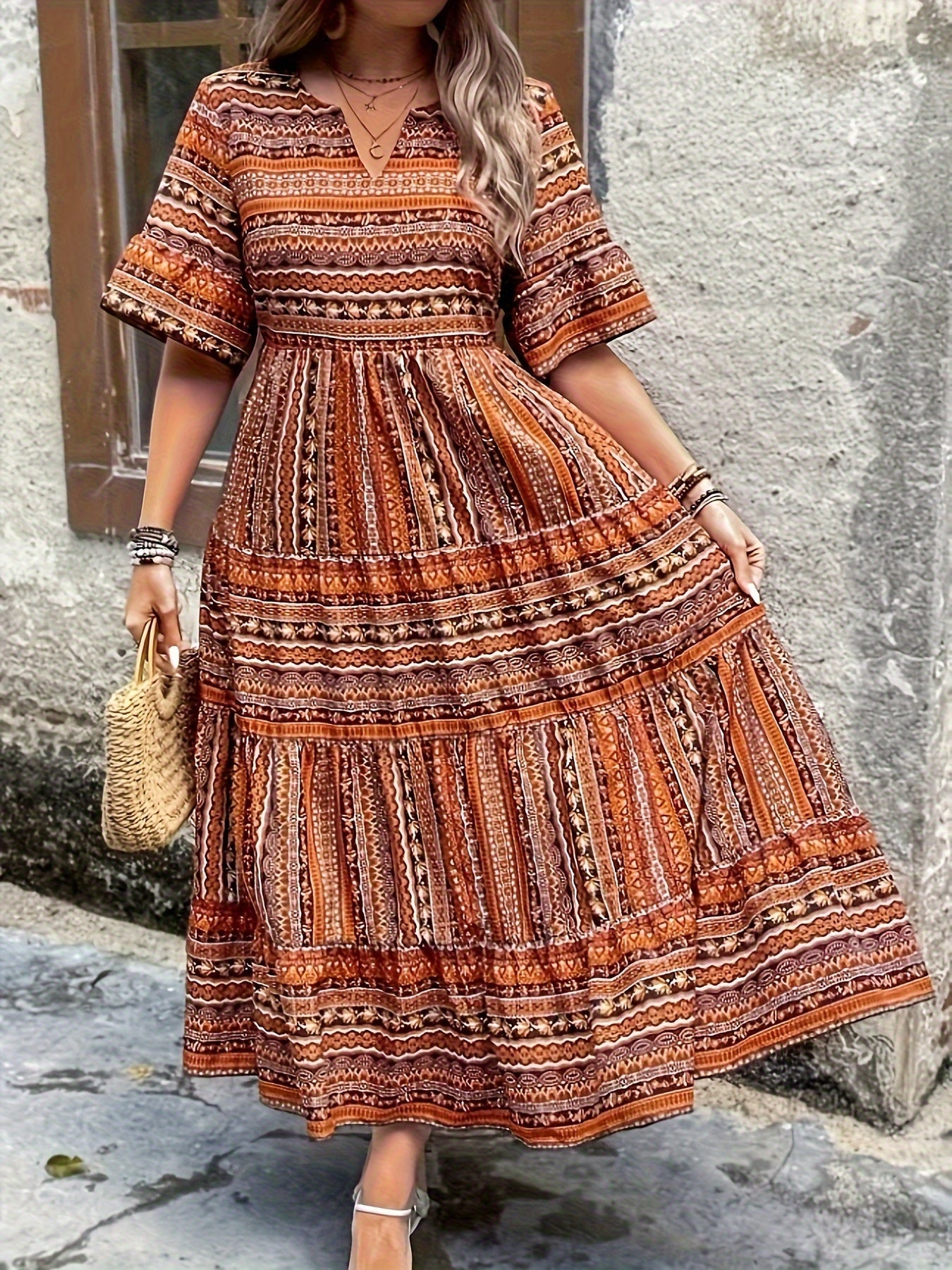 Chic Floral Maxi Sundress for Women