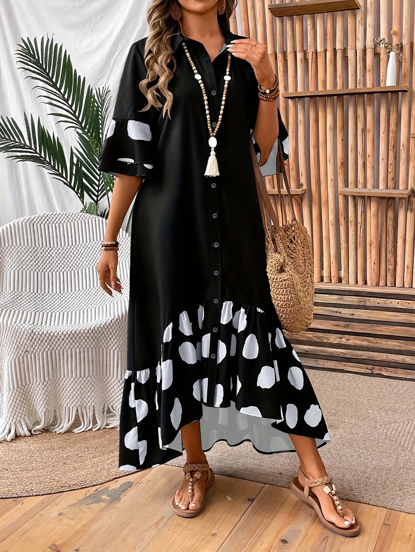 Warm Honey Spotted Sundress