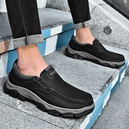 Men's Slip-On Loafers Round Toe Casual