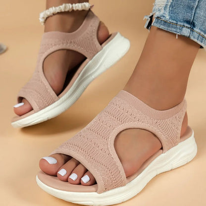 Comfortable Walking Sandals for Women with Mesh and Grip Sole - VibreMode