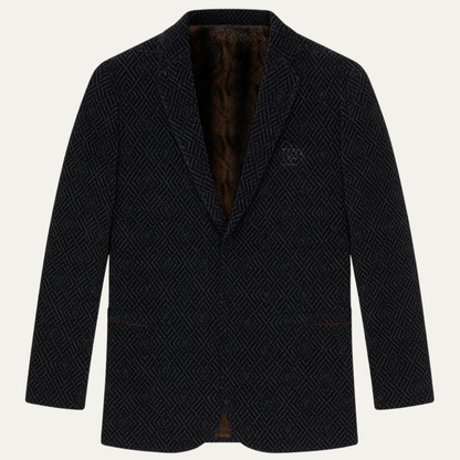 Men's Thick Fleece Lined Blazer Jacket - VibreMode