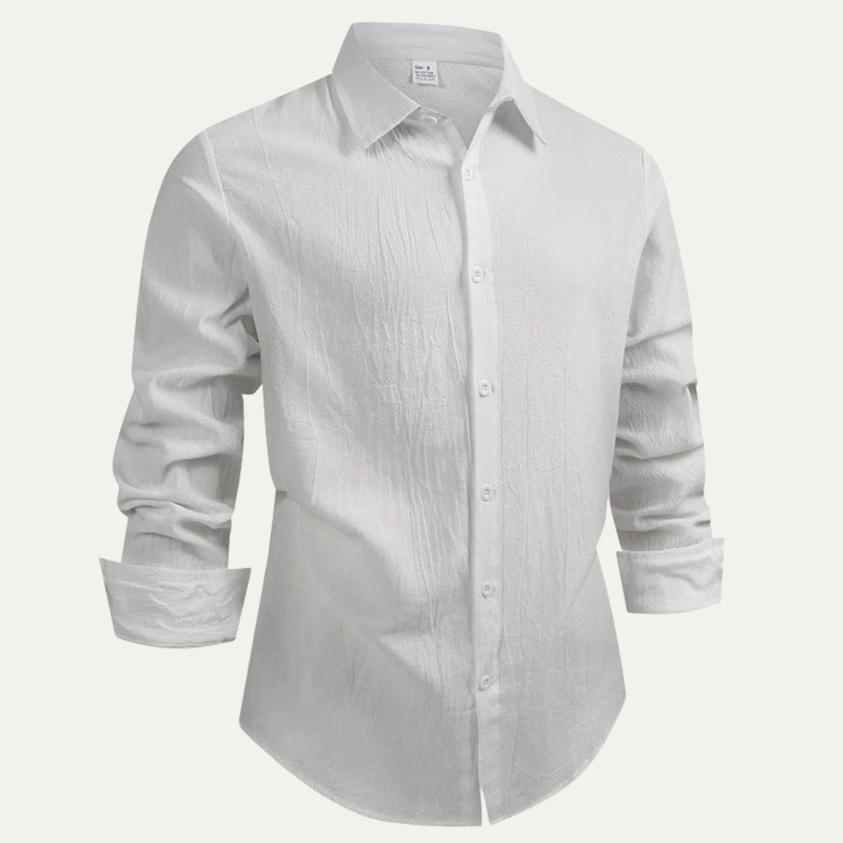 Men's Linen Cotton Casual Dress Shirt