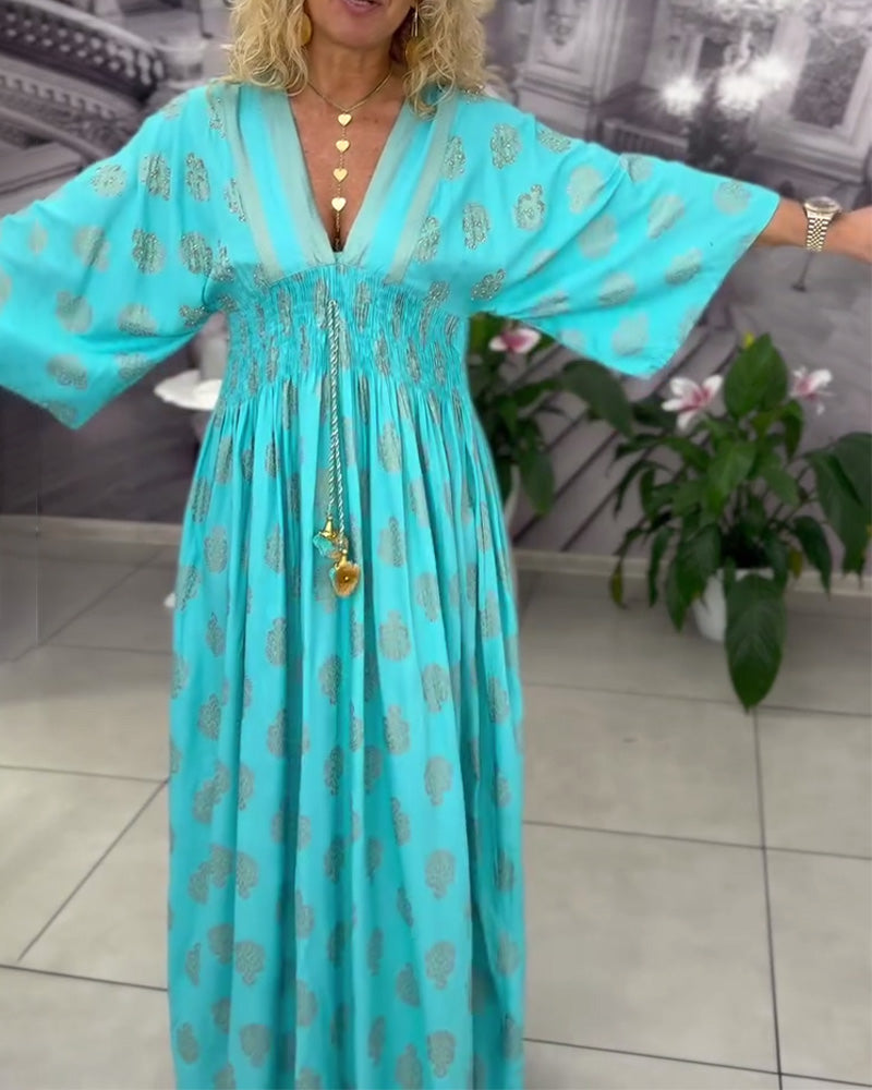 Flowy Summer Floral Maxi Dress