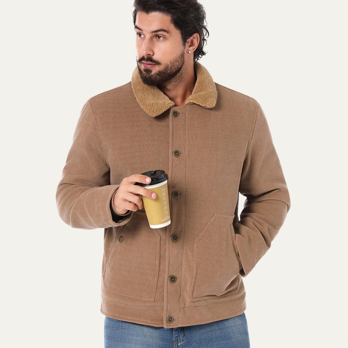 Men's Corduroy Sherpa Jacket
