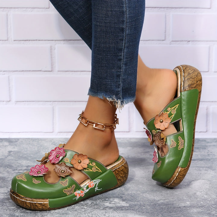 Comfortable High Heel Wedge Sandals