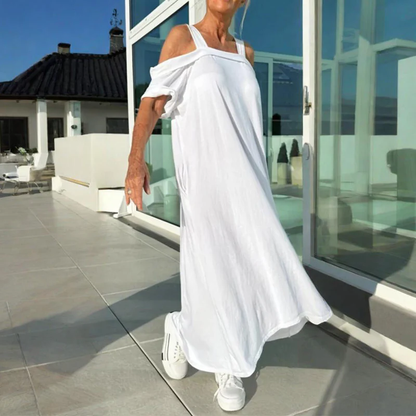 Relaxed Fit Off Shoulder Summer Dress