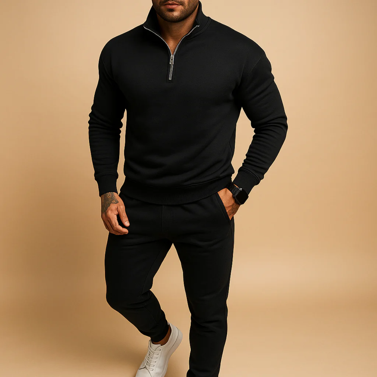 Men's Cotton Lounge Set Hoodie And Joggers