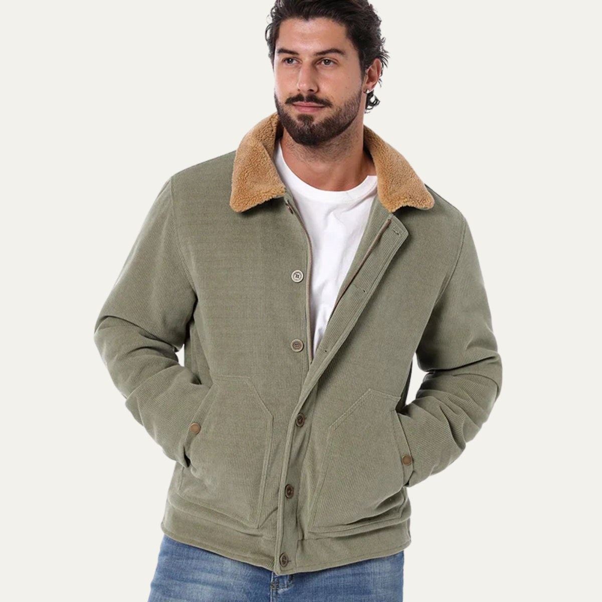 Men's Corduroy Sherpa Jacket