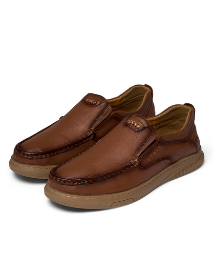 Men's Slip On Shoes Low Cut Leather - VibreMode